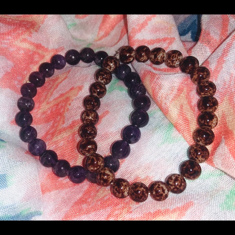 Vintage Stone Stretch Bracelets